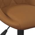 Miniatyrbild 7 av 11: vidaXL Barstolar 2 st brun sammet