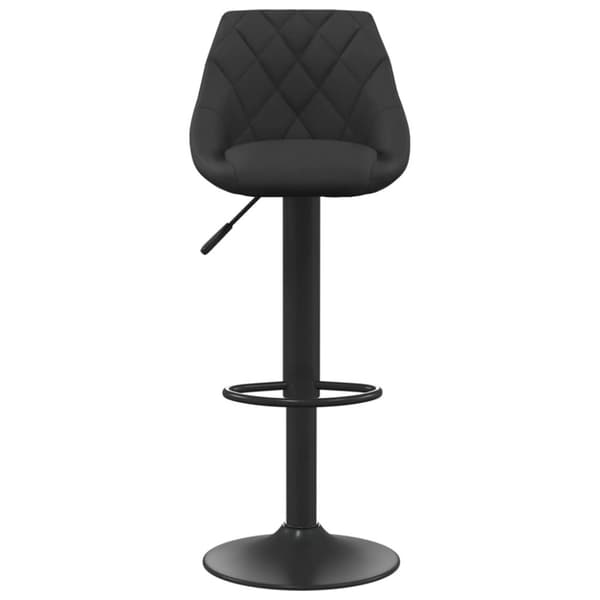vidaXL Barstolar 2 st svart sammet