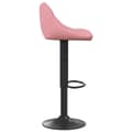 Miniatyrbild 4 av 10: vidaXL Barstol rosa sammet