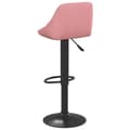 Miniatyrbild 5 av 10: vidaXL Barstol rosa sammet