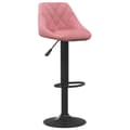 Miniatyrbild 1 av 10: vidaXL Barstol rosa sammet
