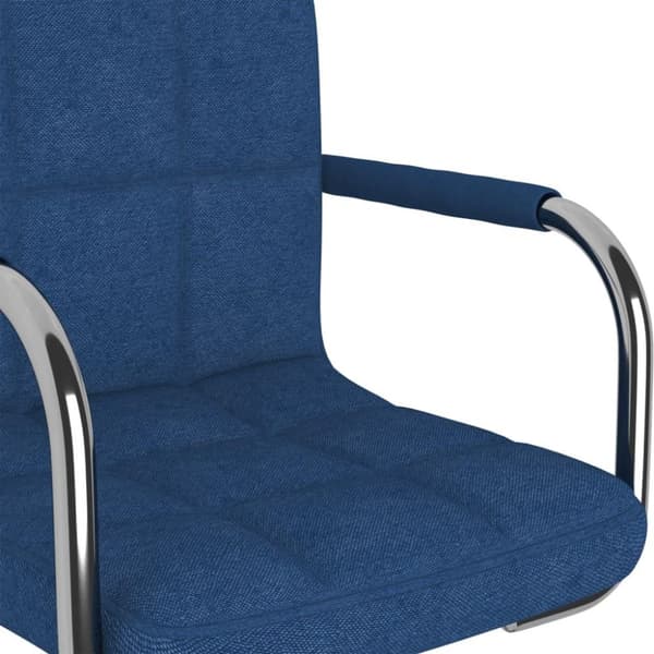 vidaXL Barstol blå tyg