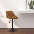 Miniatyrbild 9 av 10: vidaXL Barstol brun sammet