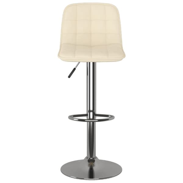 vidaXL barstole 2 stk. stof cremefarvet