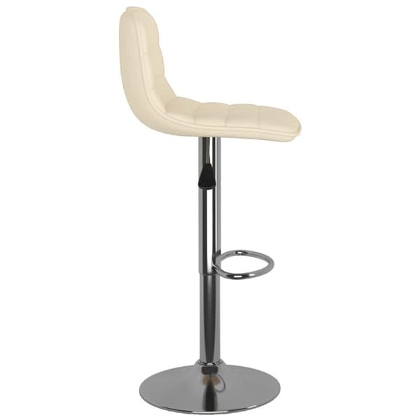 vidaXL barstole 2 stk. stof cremefarvet