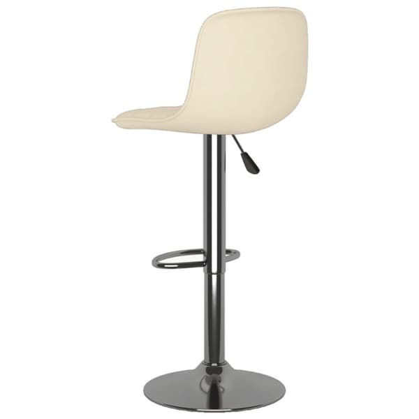 vidaXL barstole 2 stk. stof cremefarvet