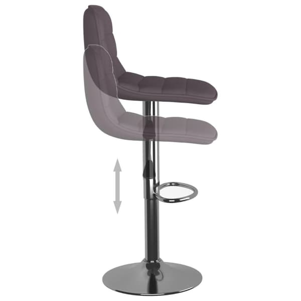 vidaXL Barstolar 2 st taupe tyg