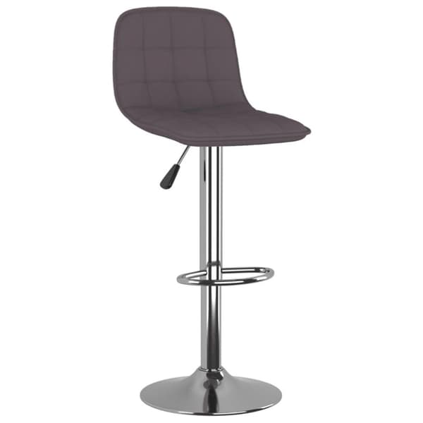 vidaXL barstole 2 stk. stof gråbrun