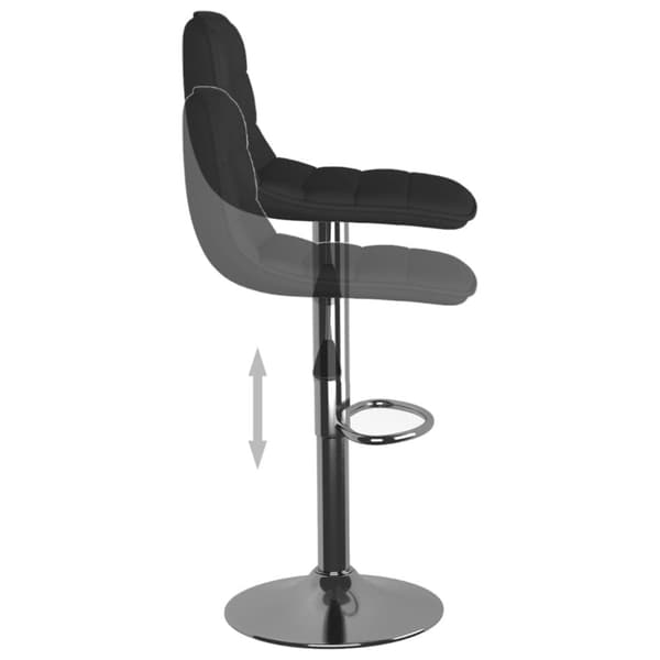 vidaXL barstole 2 stk. stof sort