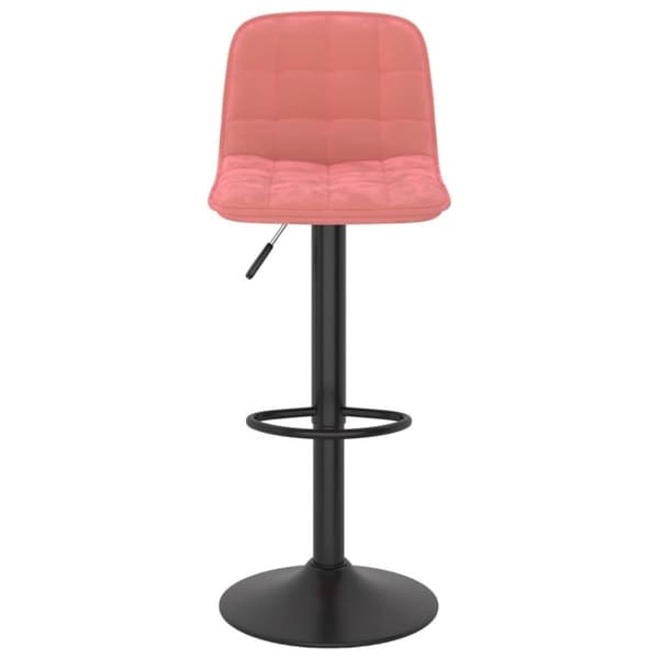 vidaXL Barstolar 2 st rosa sammet