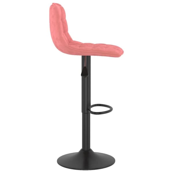 vidaXL Barstolar 2 st rosa sammet