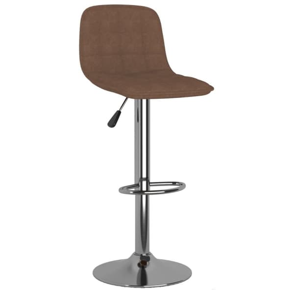 vidaXL barstole 2 stk. stof brun