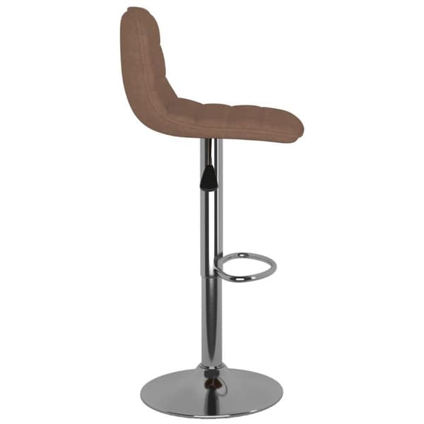 vidaXL barstole 2 stk. stof brun