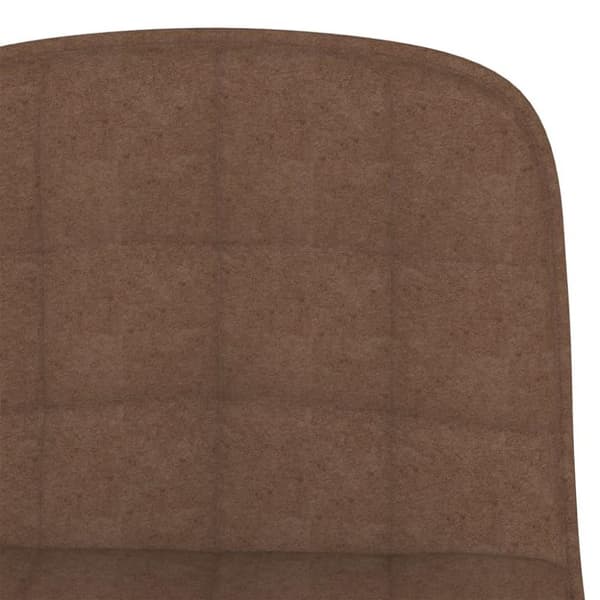 vidaXL barstole 2 stk. stof brun