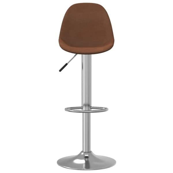 vidaXL barstole 2 stk. stof brun