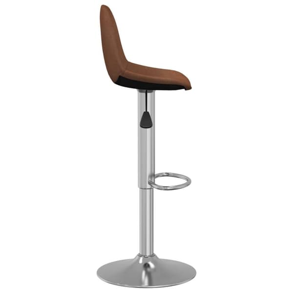 vidaXL barstole 2 stk. stof brun