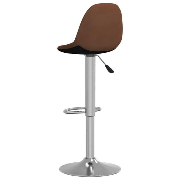 vidaXL barstole 2 stk. stof brun