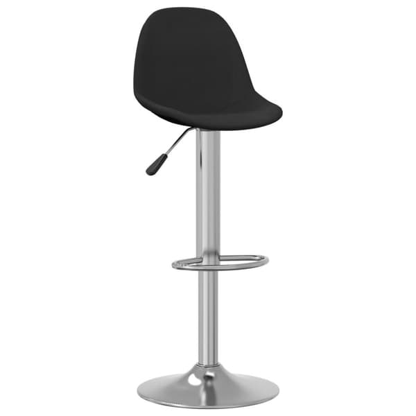 vidaXL Barstolar 2 st svart tyg
