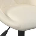 Miniatyrbild 6 av 10: vidaXL Barstol gräddvit sammet