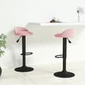 Miniatyrbild 10 av 10: vidaXL Barstolar 2 st rosa sammet