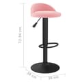 Miniatyrbild 8 av 10: vidaXL Barstol rosa sammet