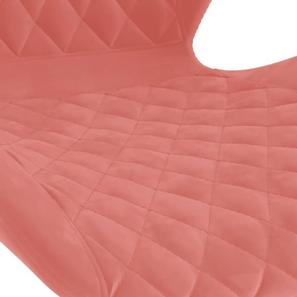 vidaXL Barstolar 2 st rosa sammet