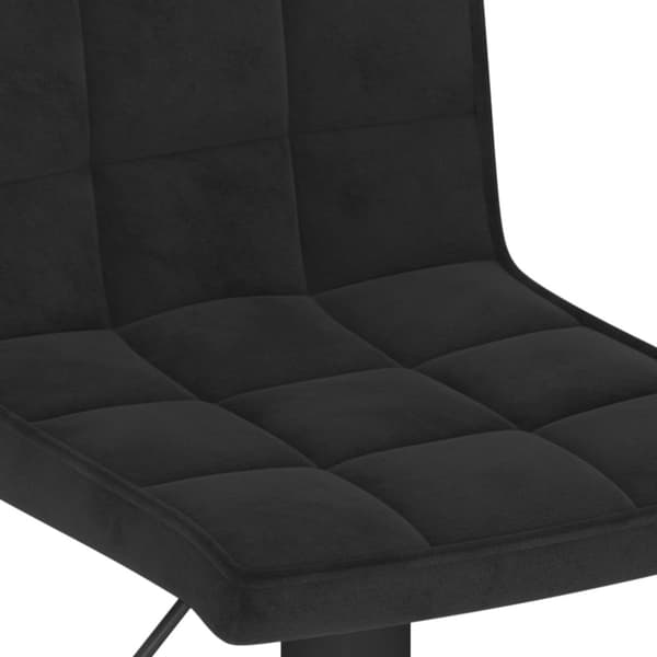 vidaXL Barstolar 2 st svart sammet