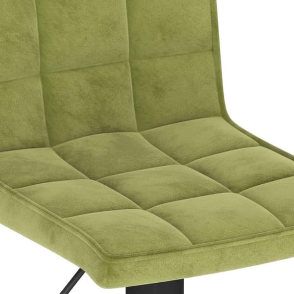 vidaXL Barstolar 2 st ljusgrön sammet