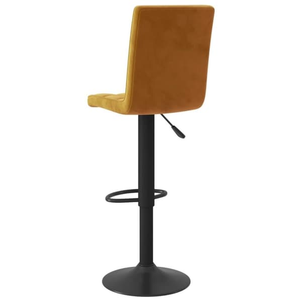 vidaXL Barstolar 2 st brun sammet
