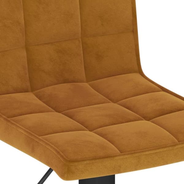 vidaXL Barstolar 2 st brun sammet