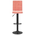 Miniatyrbild 4 av 11: vidaXL Barstolar 2 st rosa sammet