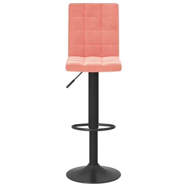 vidaXL Barstolar 2 st rosa sammet