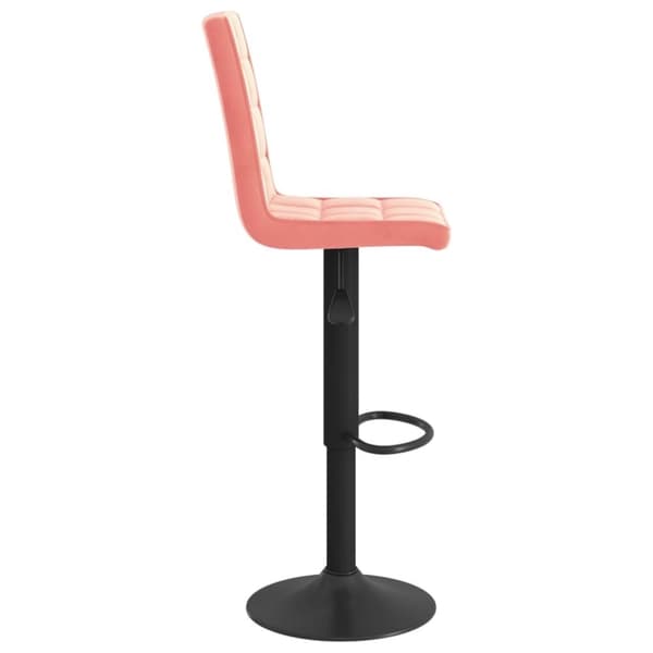 vidaXL Barstolar 2 st rosa sammet