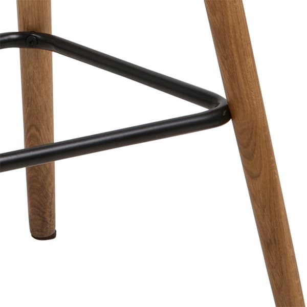 2 x Gramma barstol höjd 88 cm ljusgrå med ekunderrede.