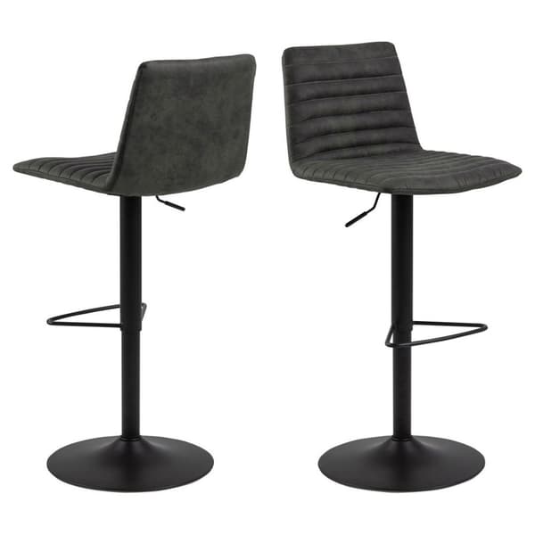 2 x Kimmy barstol grå, svart.