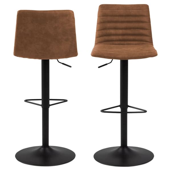 2 x Kimmy barstol brun, svart.