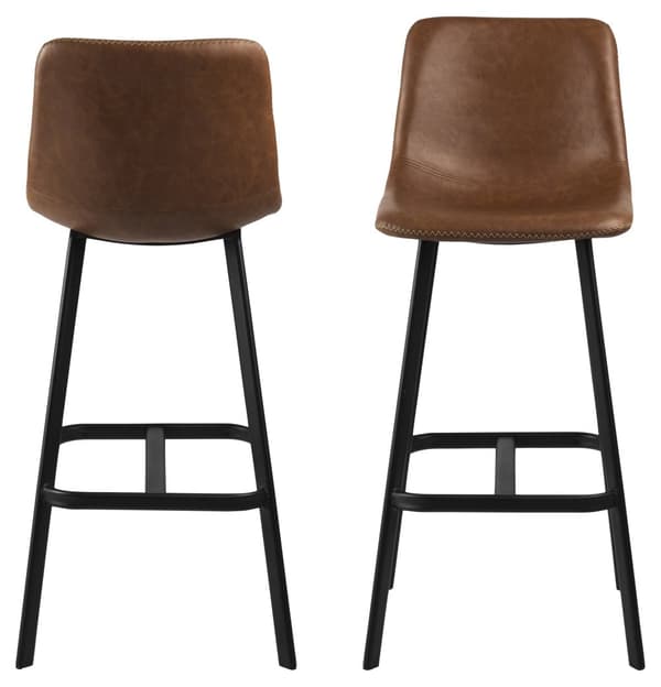2 x  Oregon barstol brun.