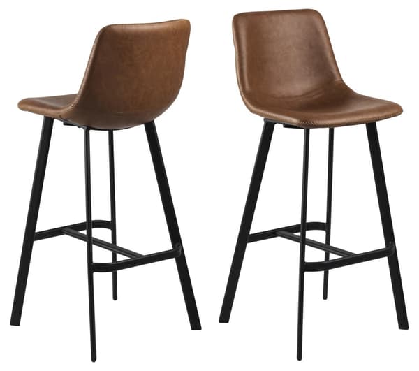2 x  Oregon barstol brun.