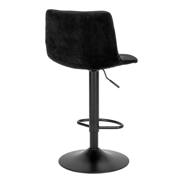 2 x Middelfart barstol velour svart, svart.