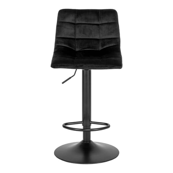 2 x Middelfart barstol velour svart, svart.