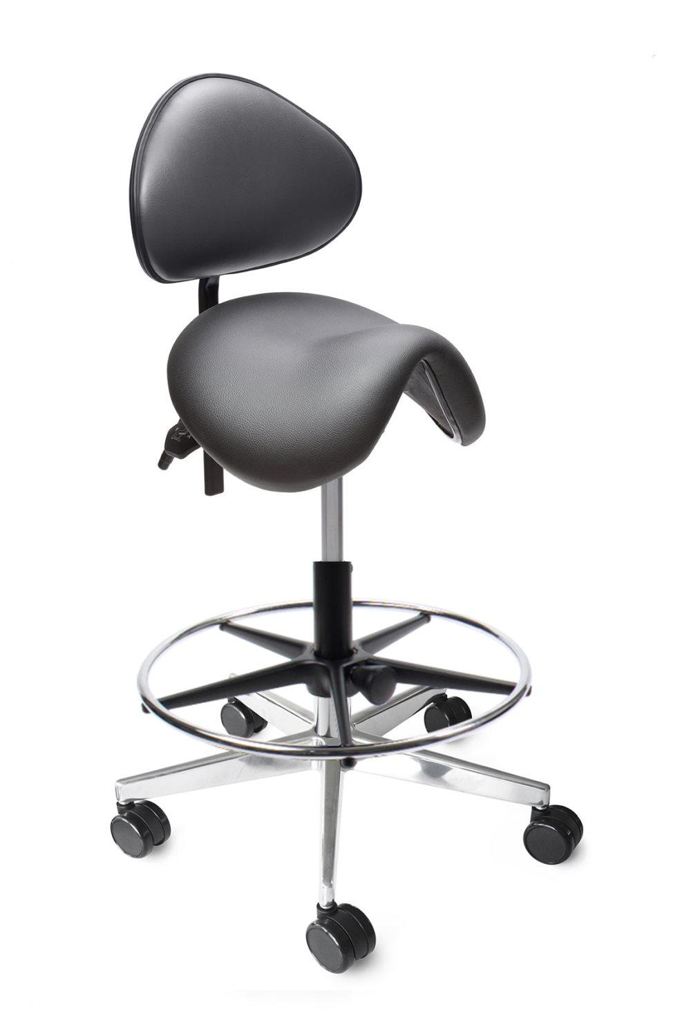 Ergonomisk Sadelstol Officeline Polo S - Desinficerbart Konstläder