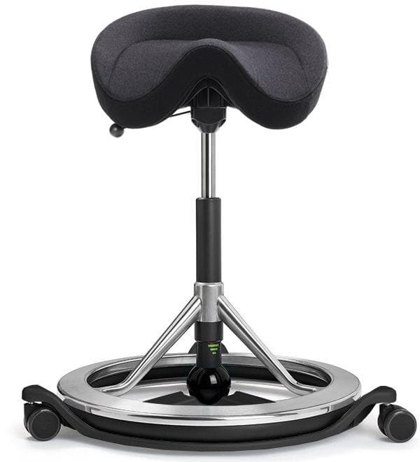 Ergonomisk Sadelstol - Backapp 2.0 Smart Med Hjul - Nordic Wool