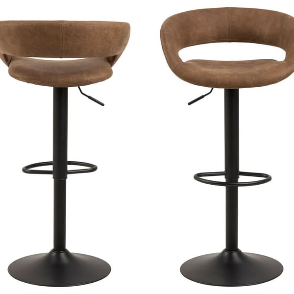 2 x Grace barstol brun.