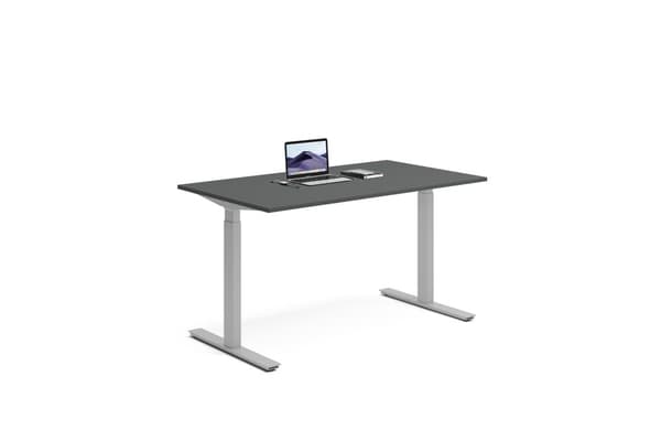 Hev Senk Pult 140x80cm Rett skive, 2 motorer - Ergofunk Smart