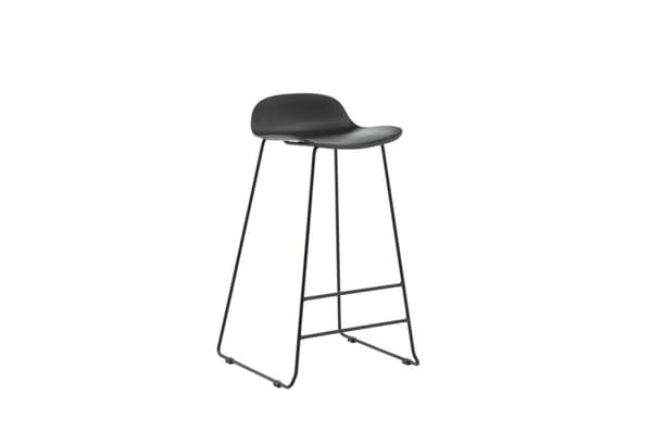 2 x Wave barstol skalstol svart.