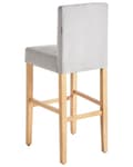 Miniatyrbilde 6 av 10: Sett med 2 Barkrakker Grå Polstret Tufted Stoff Fotstøtte Moderne Design