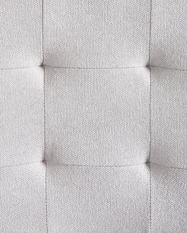 Sett med 2 Barkrakker Grå Polstret Tufted Stoff Fotstøtte Moderne Design