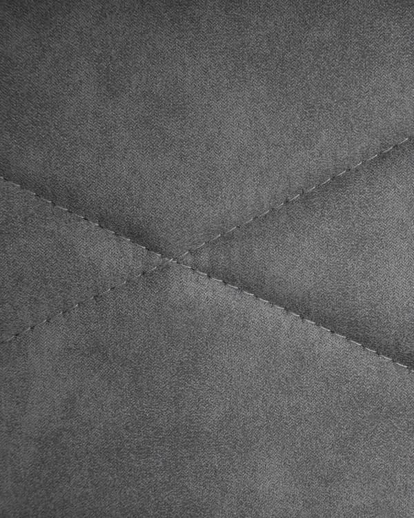 Sett med 2 barstoler Grå Stoff Svart Metall Armlener Ryggstøtte med mønster Fotstøtte Moderne Kjøkken Spisestue