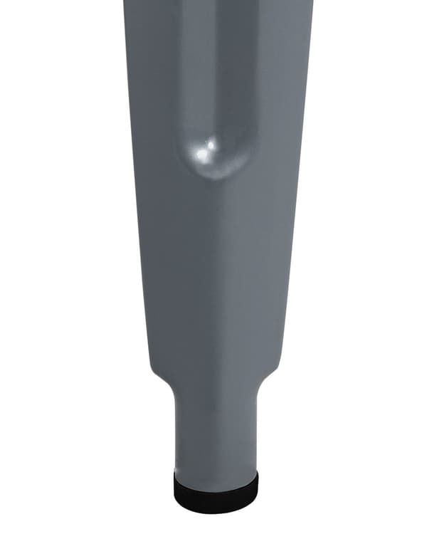 Sett med 2 Barkrakker Grå Metall Standard 60 cm Industriell Design