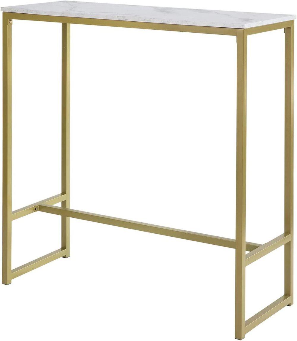 Rootz Kitchen Breakfast Bar Bord - Matbord - Coffee Bar med Golden Metal Ram